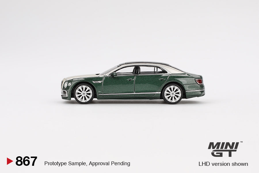 (Pre-Order) Mini GT - Bentley Flying Spur White Sand Verdant 2024