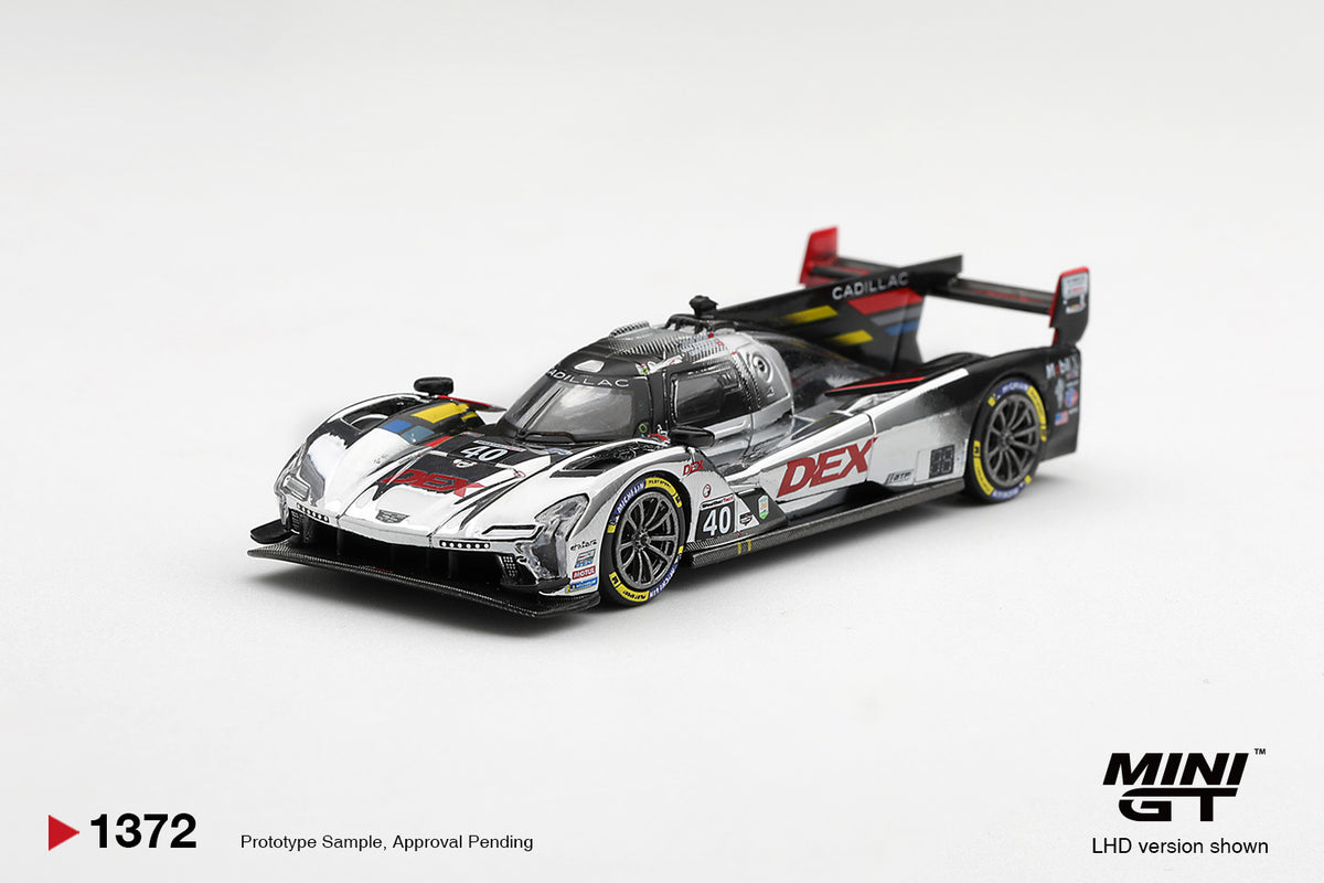 Mini GT Cadillac V-Series.R #40 Cadillac Wayne Taylor Racing Daytona 24 Hours 2025 in 1:64 scale.