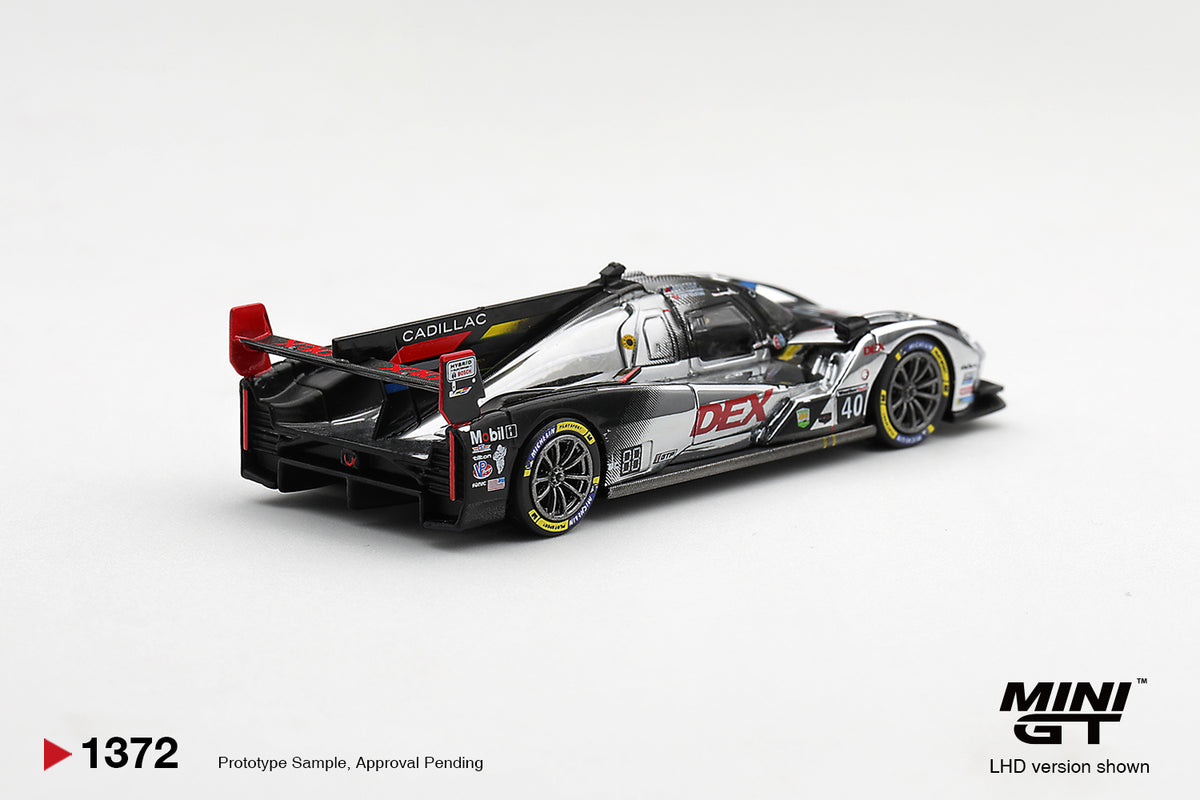 Mini GT Cadillac V-Series.R #40 Cadillac Wayne Taylor Racing Daytona 24 Hours 2025 in 1:64 scale.