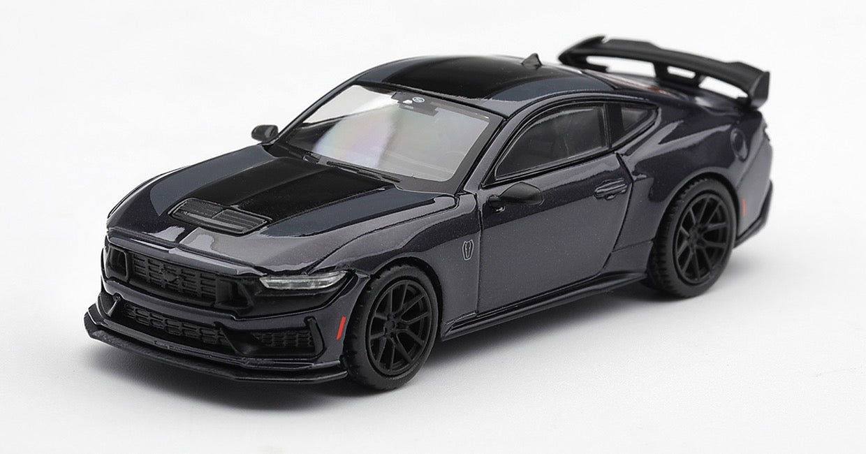 Mini GT 2025 Ford Mustang Dark Horse in Blue Ember.