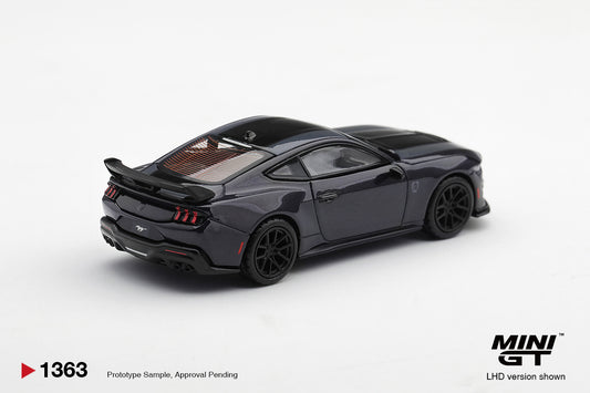 Mini GT 2025 Ford Mustang Dark Horse in Blue Ember.