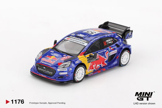Mini GT 1:64 Ford Puma Rally1 #55 M-Sport Ford Rally Monte-Carlo 2025. Front