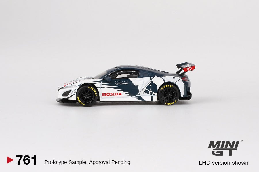 (Pre-Order) Mini GT - Honda NSX GT3 EVO AlphaTauri Yuki Tsunoda 2023 Red Bull Formula Nurburgring