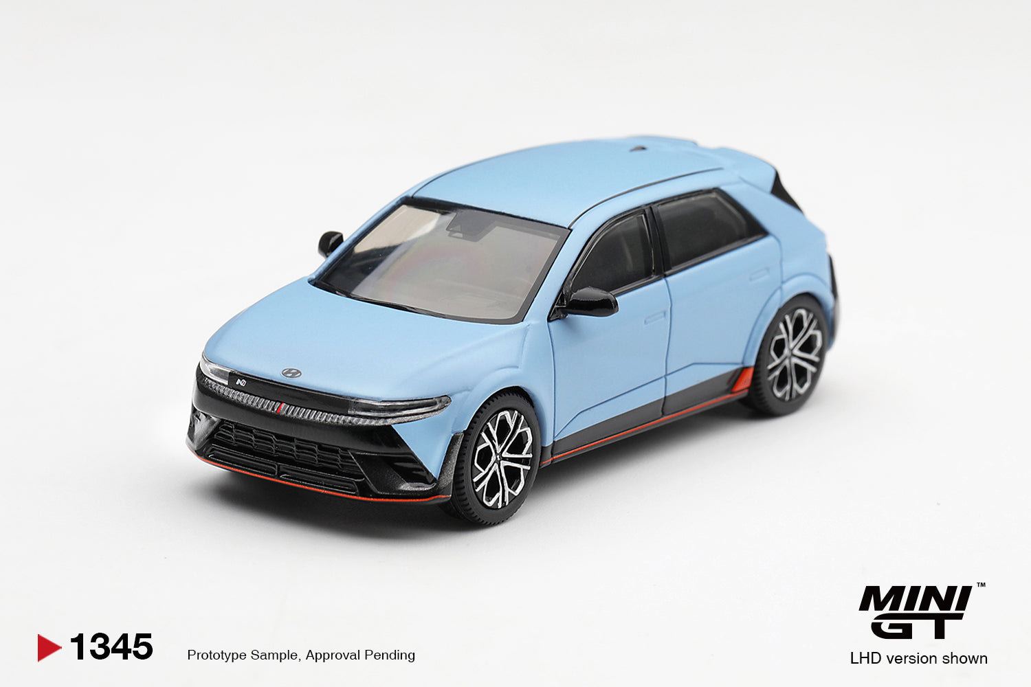 Mini GT Hyundai Ioniq 5 N in Performance Blue Matte.