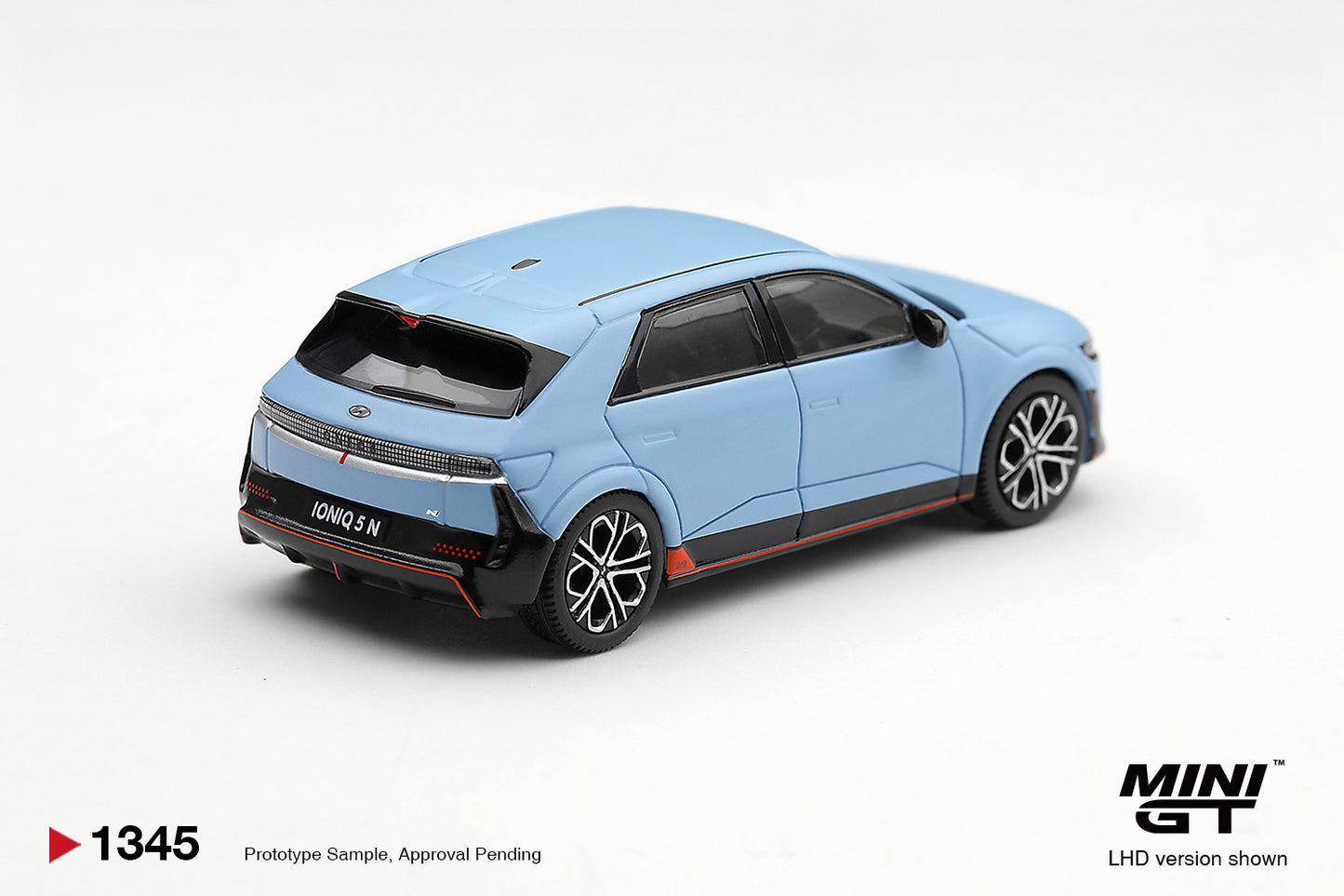Mini GT Hyundai Ioniq 5 N in Performance Blue Matte.