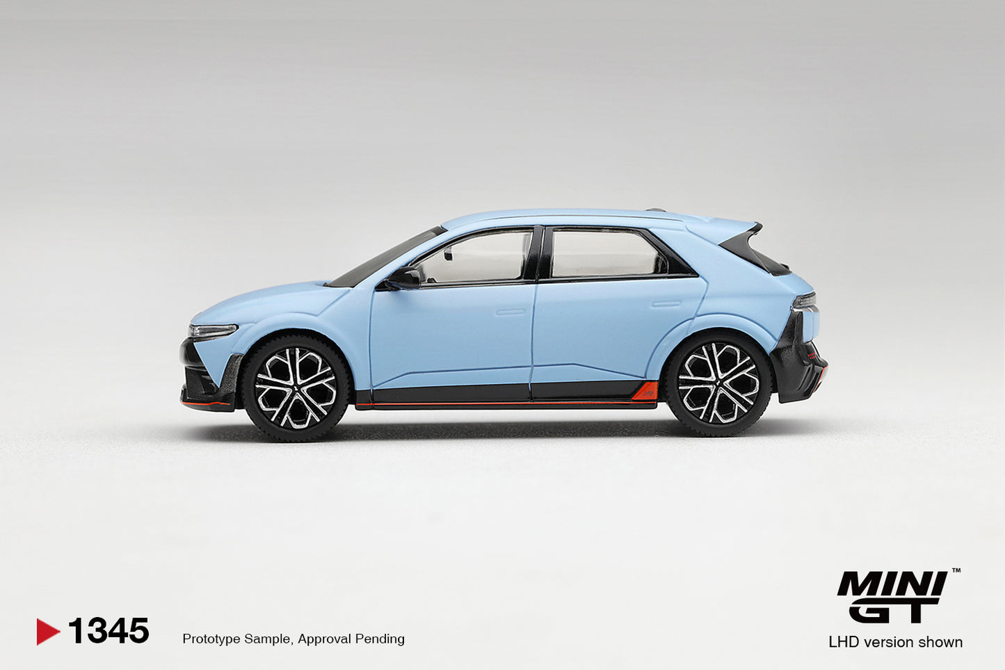 Mini GT Hyundai Ioniq 5 N in Performance Blue Matte.
