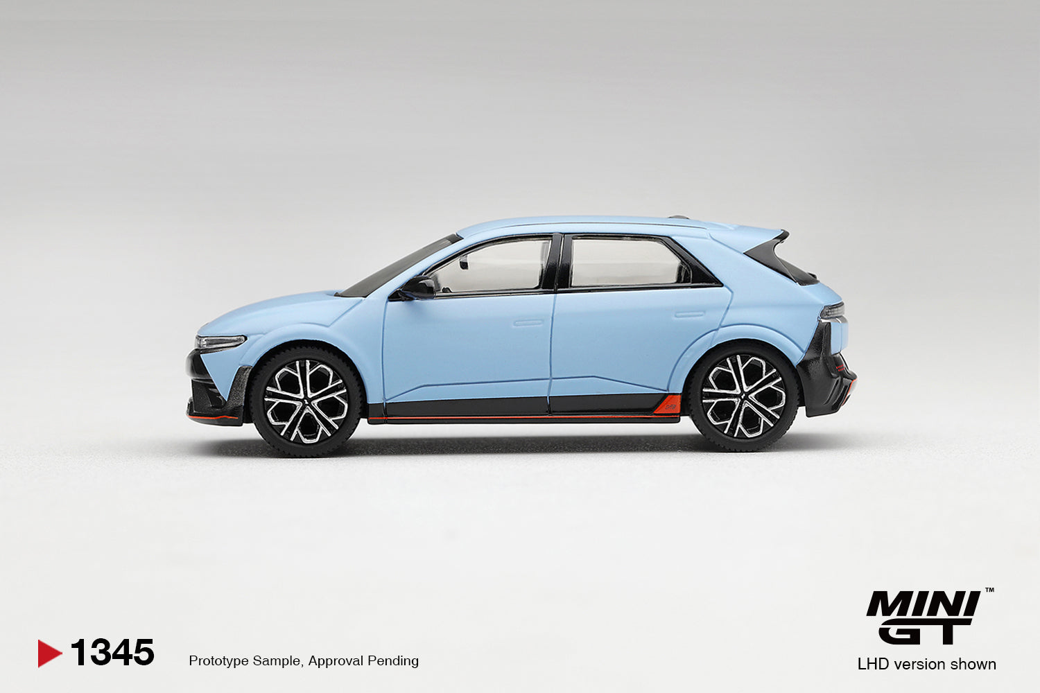 Mini GT Hyundai Ioniq 5 N in Performance Blue Matte.
