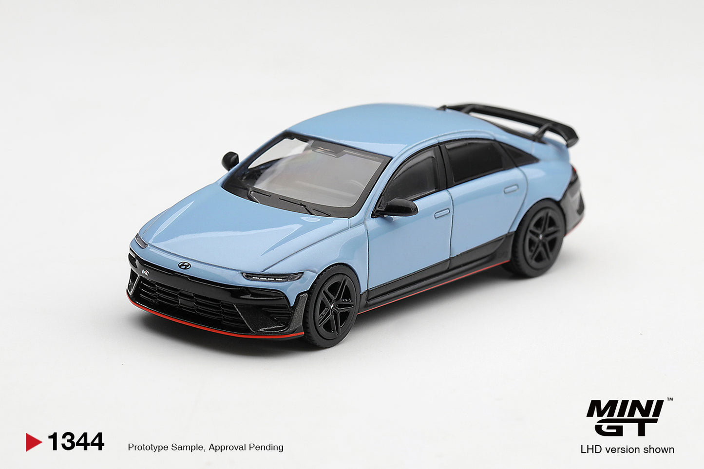Mini GT Hyundai Ioniq 6 N in Performance Blue Pearl.