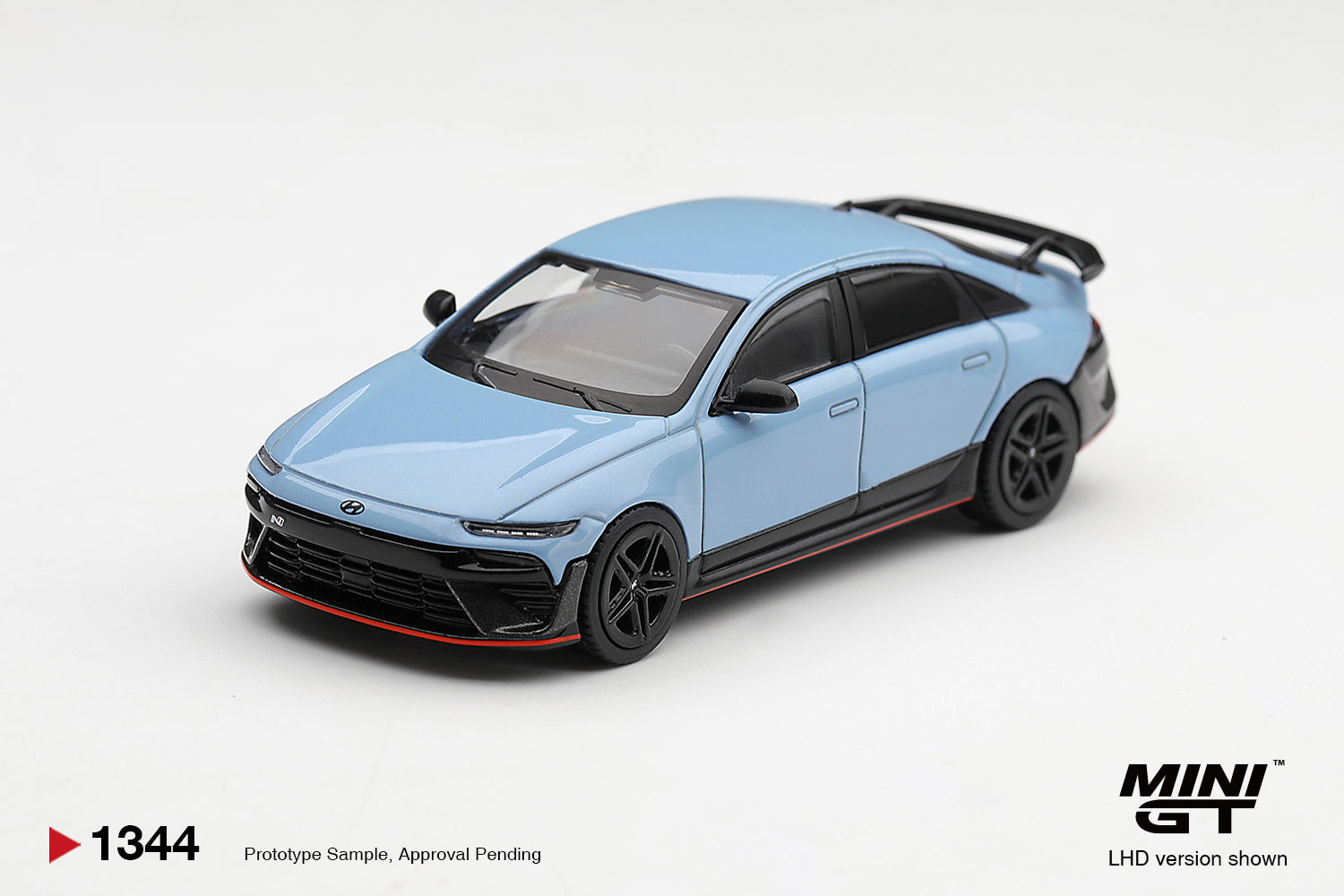 Mini GT Hyundai Ioniq 6 N in Performance Blue Pearl.