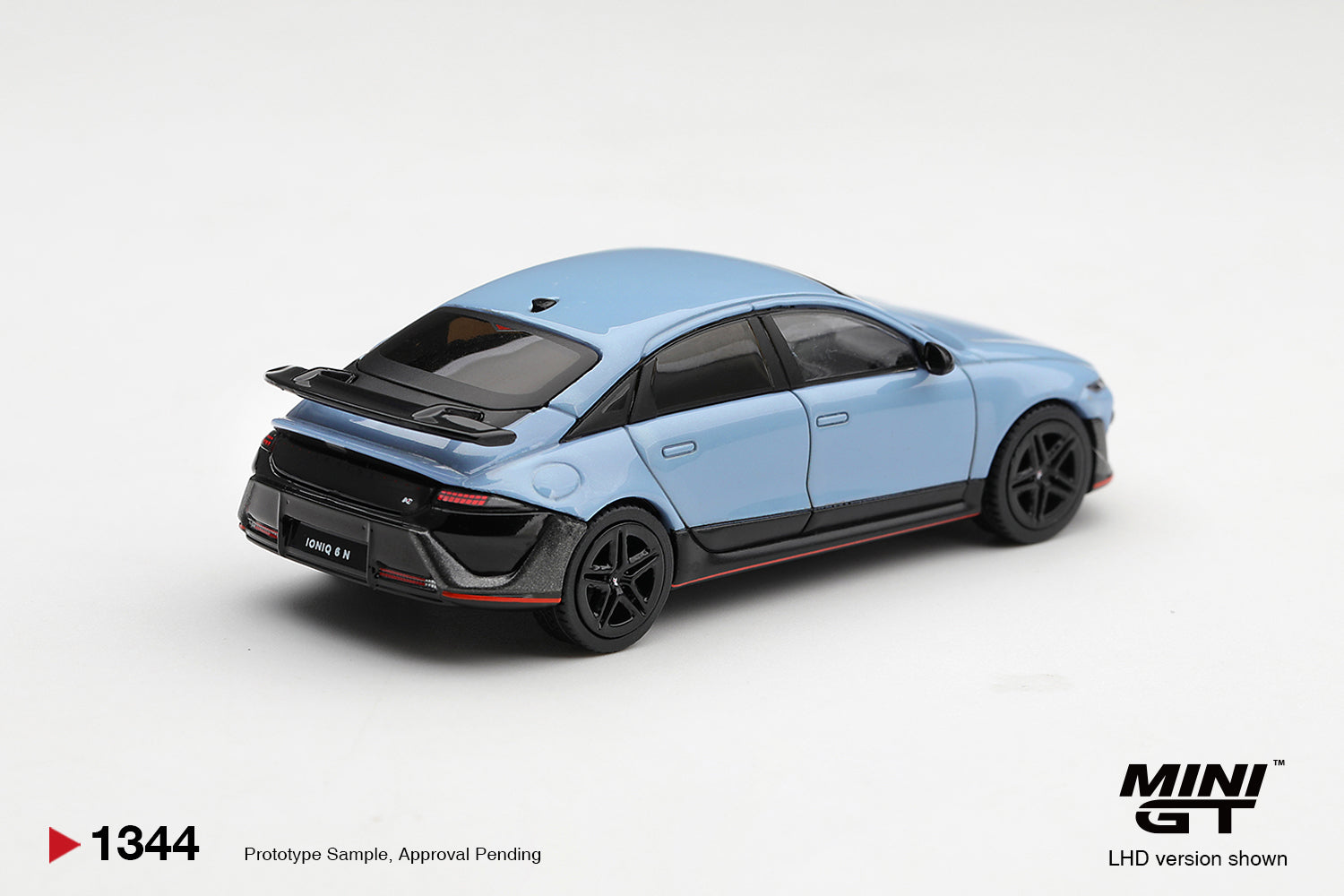 Mini GT Hyundai Ioniq 6 N in Performance Blue Pearl.