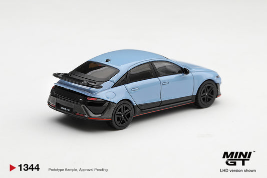 Mini GT Hyundai Ioniq 6 N in Performance Blue Pearl.