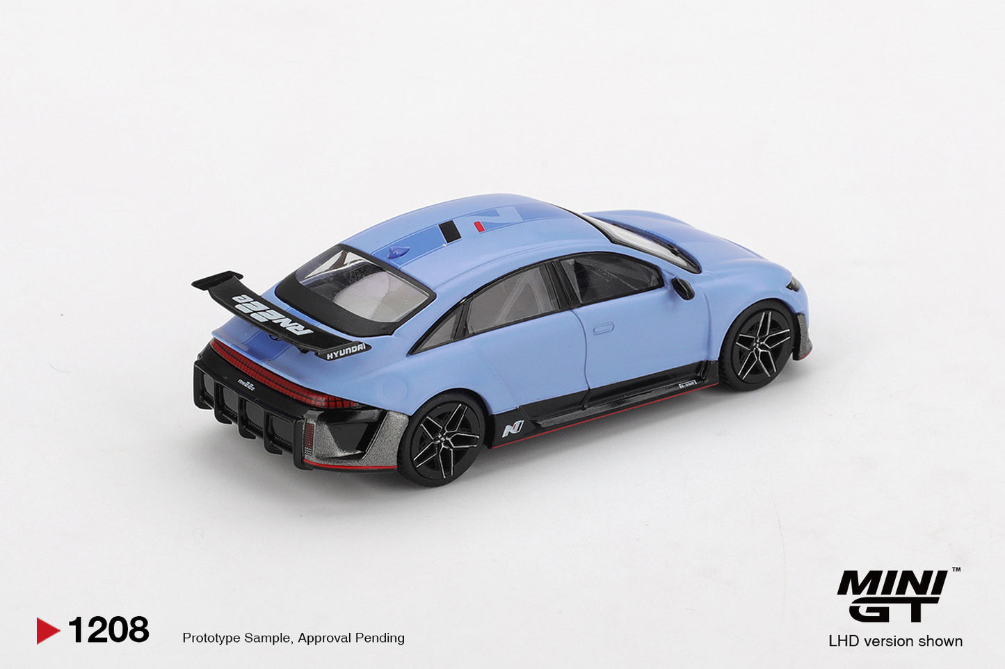 Mini GT 1:64 Hyundai RN22E VP1 2021 electric performance prototype futuristic concept car model. Back