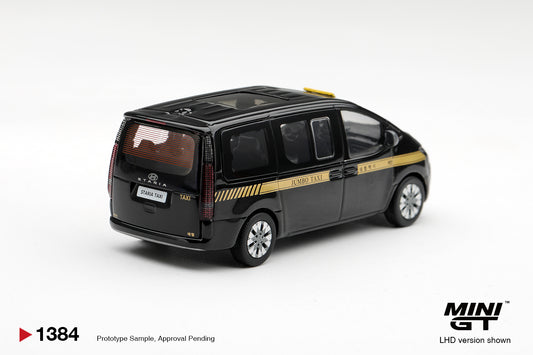 Mini GT Hyundai Staria Taxi in detailed 1:64 scale.