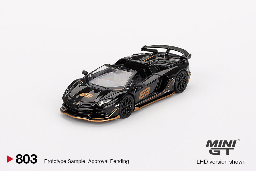 (Pre-Order) Mini GT - Lamborghini Aventador SVJ 63 Roadster Nero Aldebaran 2023