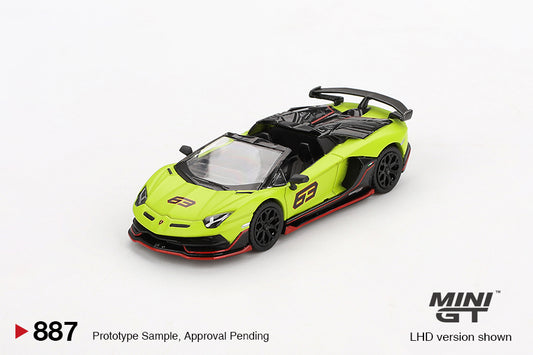 (Pre-Order) Mini GT - Lamborghini Aventador SVJ 63 Roadster Verde Shock 2022