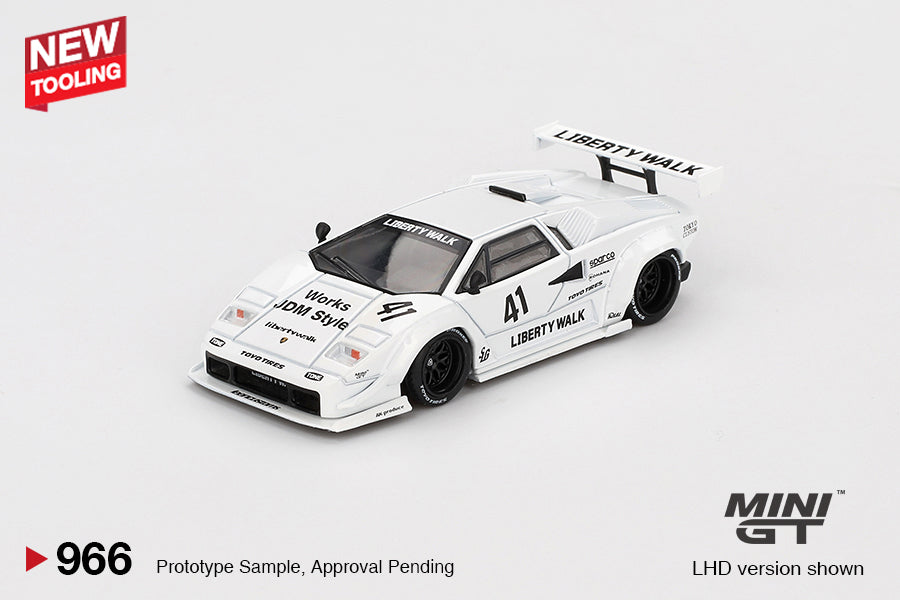 (Pre-Order) Mini GT - Lamborghini Countach LB-WORKS White Tokyo Auto S ...