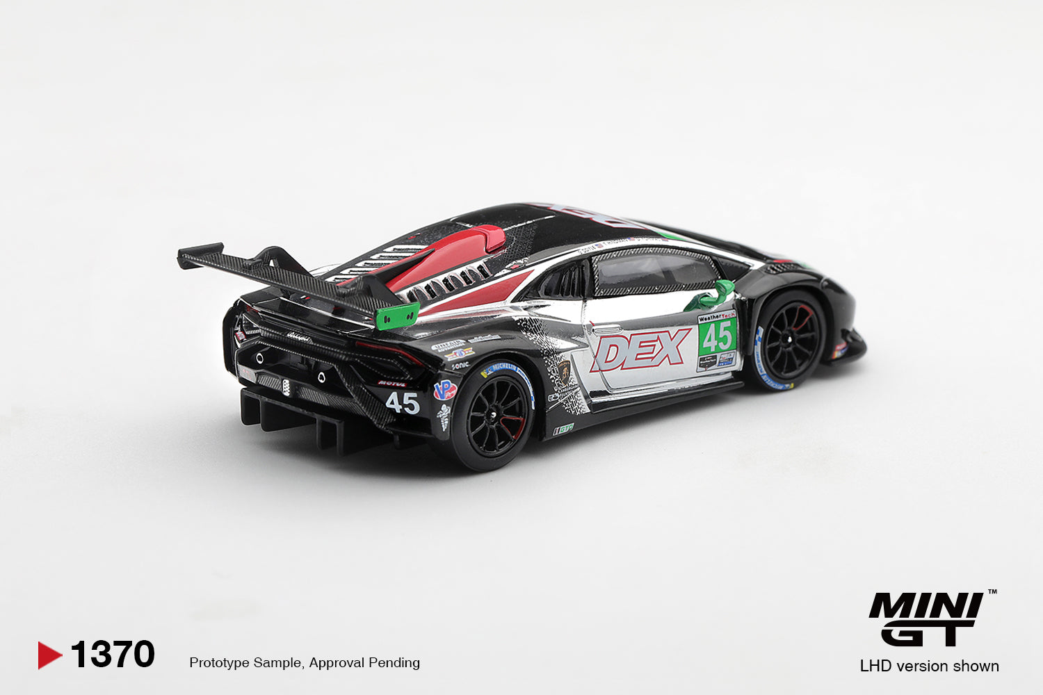 Mini GT Lamborghini Huracán GT3 EVO2 #45 DEX Wayne Taylor Racing Chevrolet Grand Prix 2025.