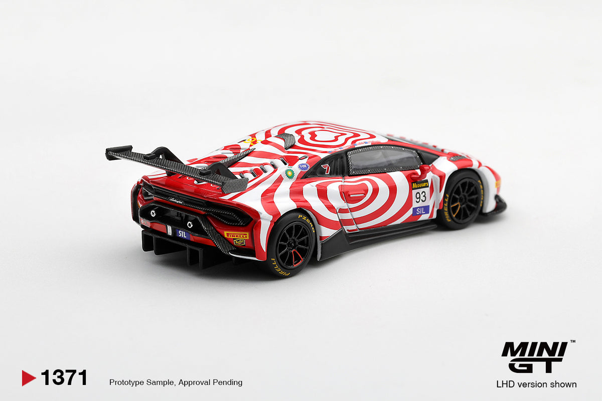 Mini GT Lamborghini Huracán GT3 EVO2 #93 Wall Racing Bathurst 12 Hour 2025 in 1:64 scale.