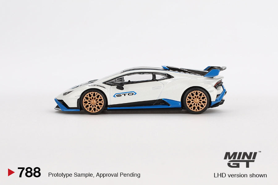 (Pre-Order) Mini GT - Lamborghini Huracan STO Bianco Asopo 2023