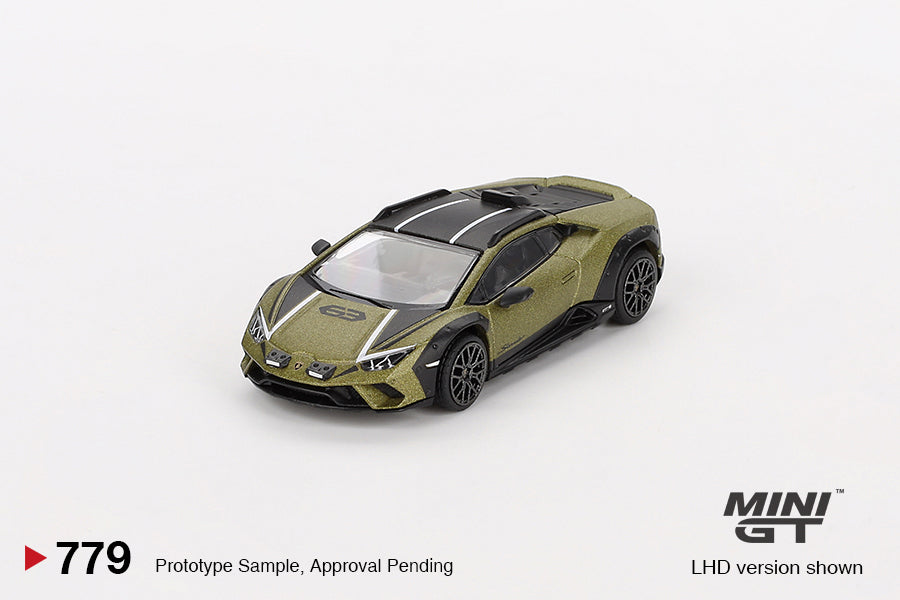 (Pre-Order) Mini GT - Lamborghini Huracan Sterrato Verde Gea Matt 2024