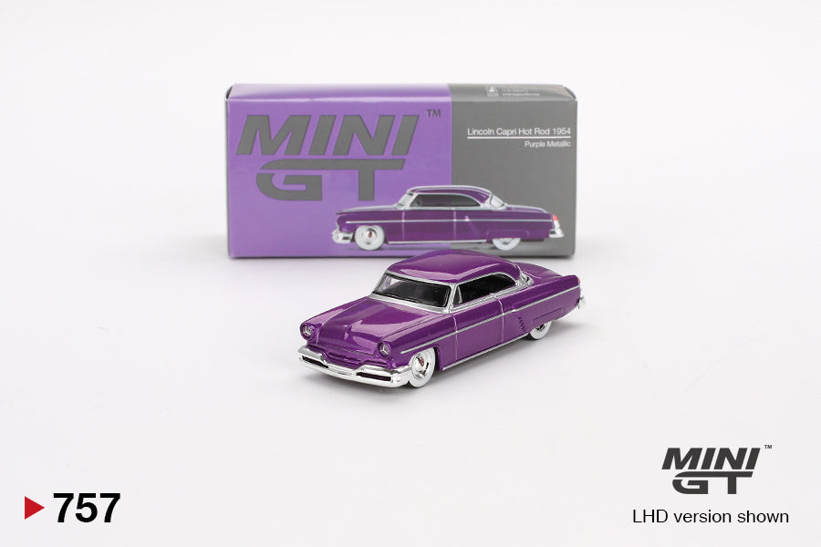 (Pre-Order) Mini GT - Lincoln Capri Hot Rod 1954 Purple Metallic