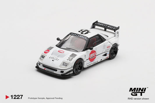 Mini GT 1:64 Mazda AZ-1 Liberty Walk LB40 Hinomaru 2025 diecast model. Front