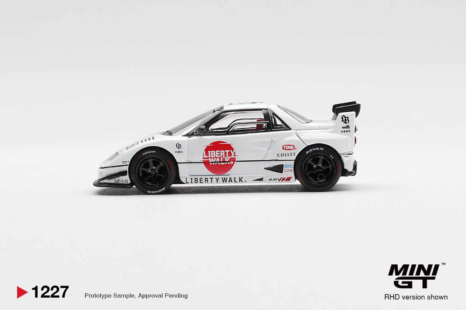 Mini GT 1:64 Mazda AZ-1 Liberty Walk LB40 Hinomaru 2025 diecast model. Side