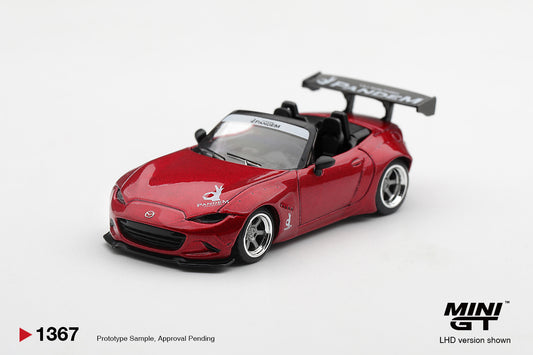 Mini GT 2015 Mazda MX-5 ND Pandem in Kodo Red.