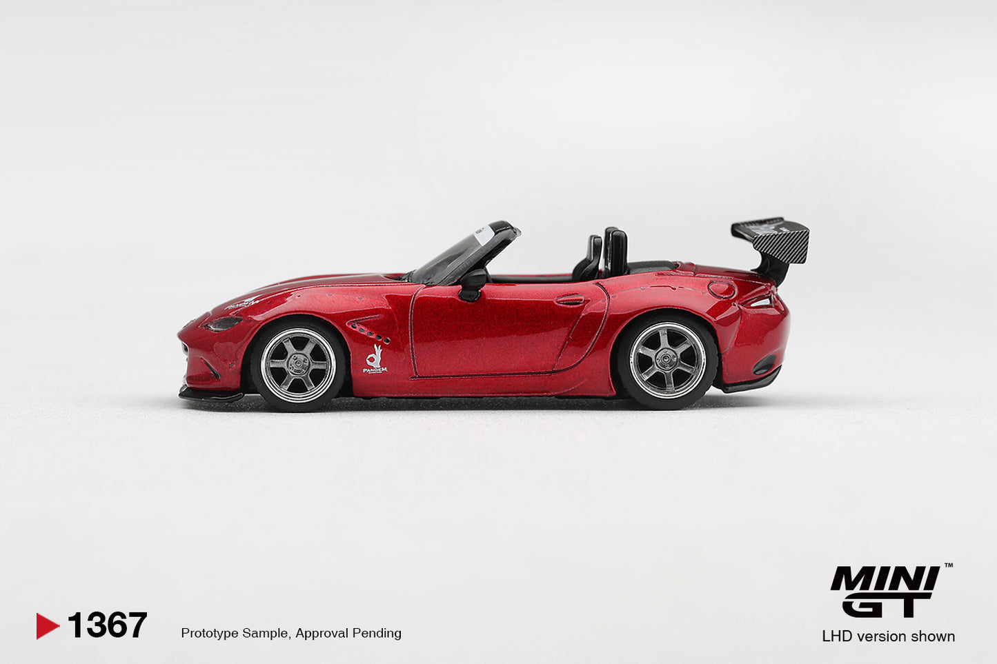 Mini GT 2015 Mazda MX-5 ND Pandem in Kodo Red.