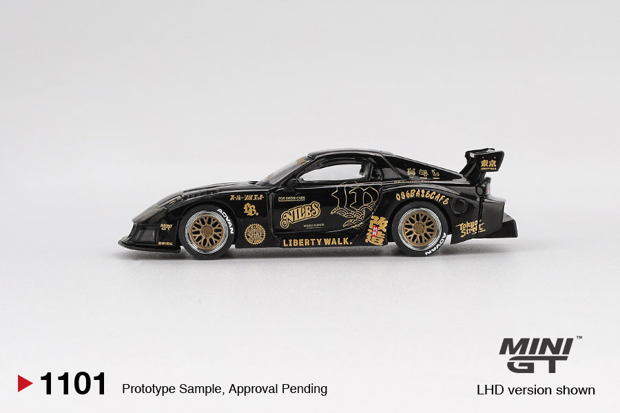 Mini GT 1:64 Mazda RX-7 FD3S LB-Super Silhouette FD-Niles 2025 diecast model car. Side