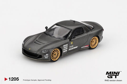 Mini GT 1:64 Mazda RX-7 FD3S RE-Amemiya NA-7 3 rotor TAS 2025 Best Tuned Car Award model. Front
