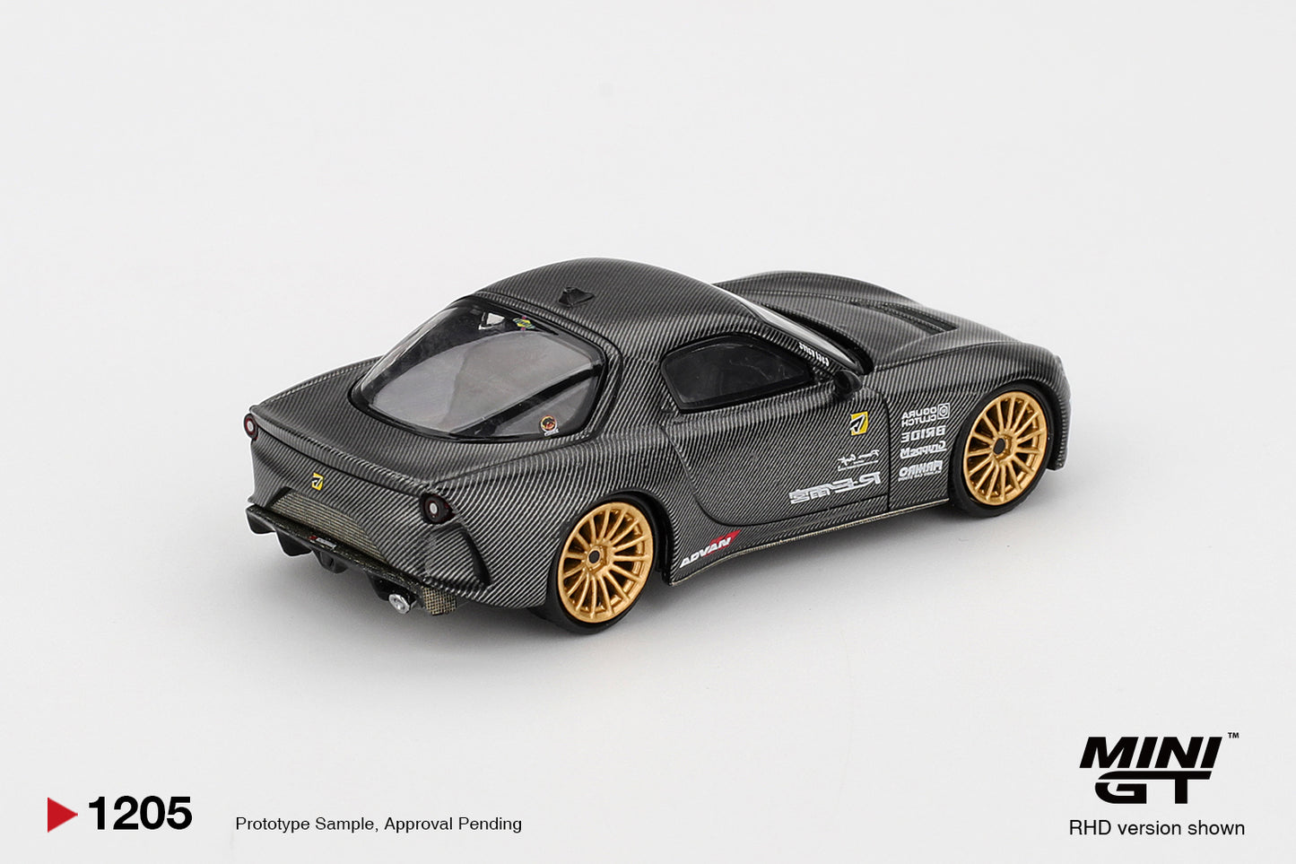 Mini GT 1:64 Mazda RX-7 FD3S RE-Amemiya NA-7 3 rotor TAS 2025 Best Tuned Car Award model. Back