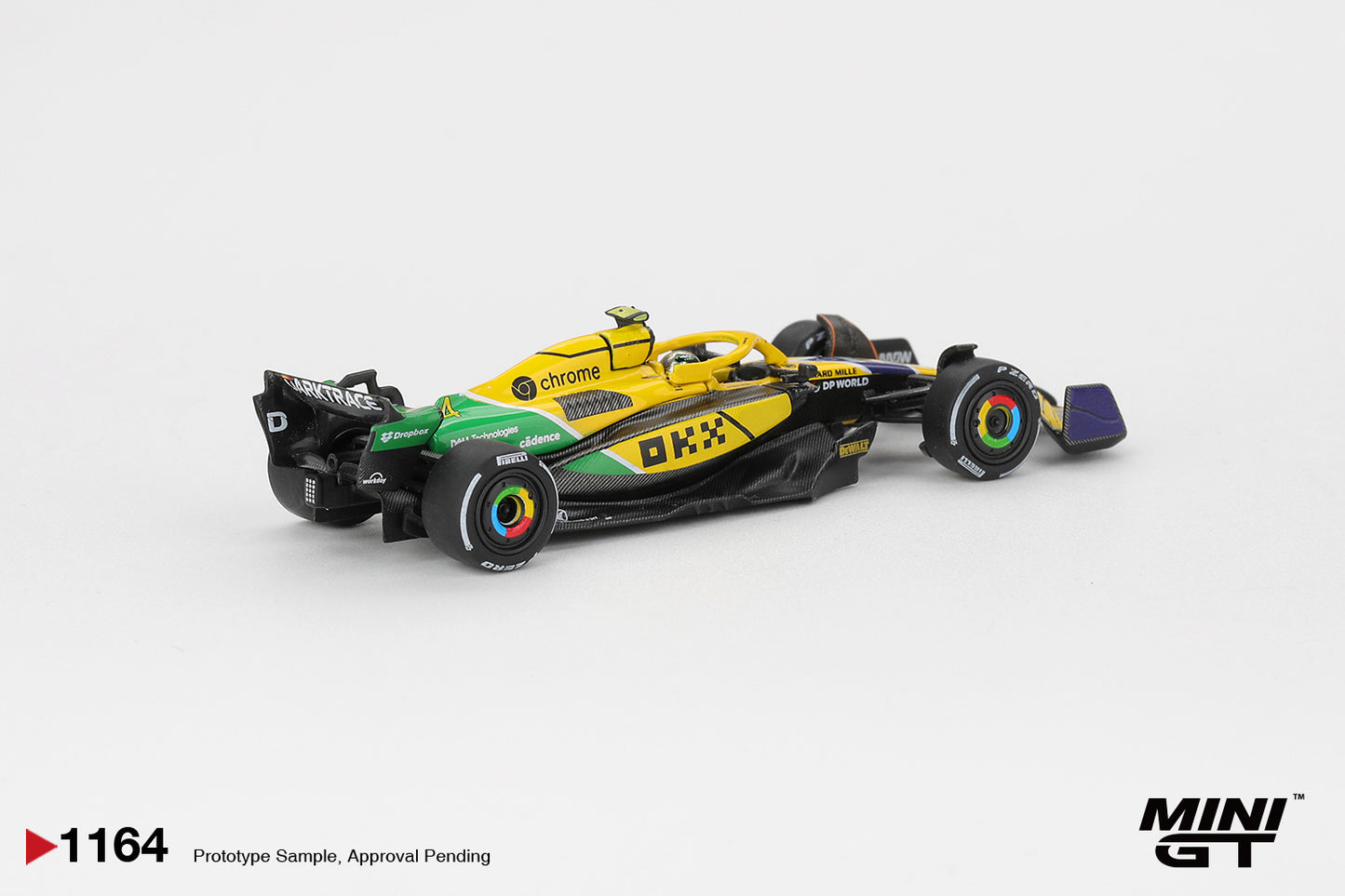1:64 Mini GT McLaren MCL38 #4 Lando Norris Monaco GP 2024 – special livery die-cast F1 model. Back