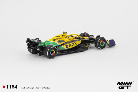 1:64 Mini GT McLaren MCL38 #4 Lando Norris Monaco GP 2024 – special livery die-cast F1 model. Back