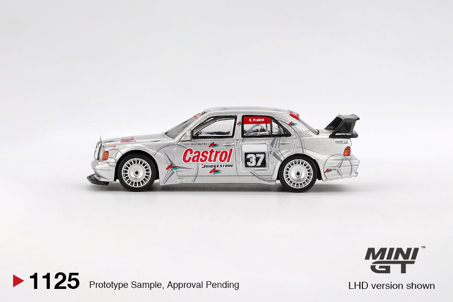 Mini GT Mercedes-Benz 190E 2.5-16 Evolution #37 ATCC 1995 1:64 diecast model car. Side