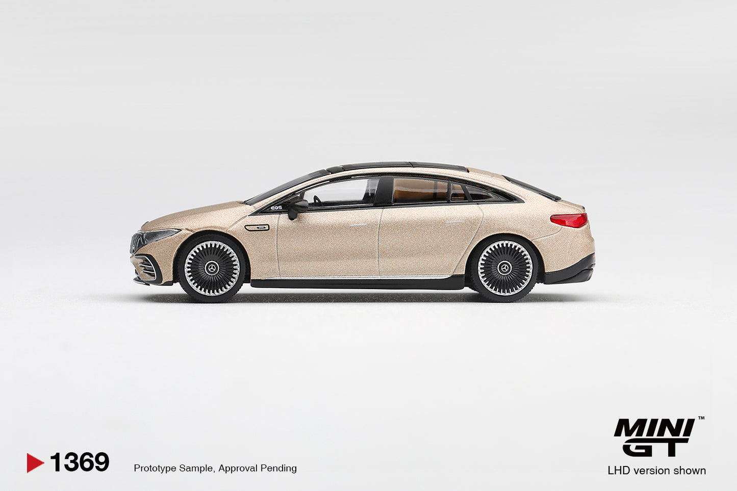 Mini GT 2025 Mercedes-AMG EQS 53 Signature in Kalahari Gold Magno.