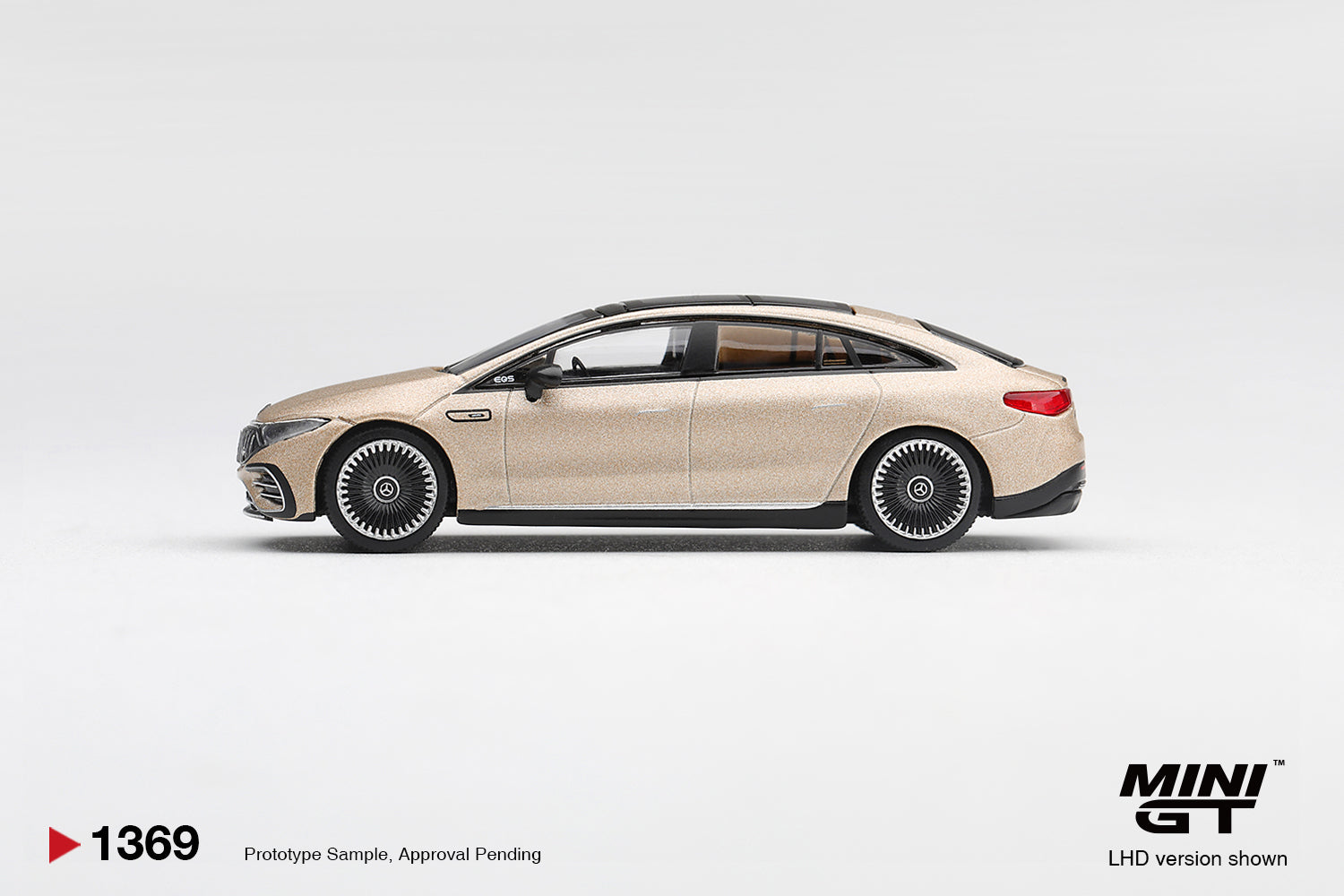 Mini GT 2025 Mercedes-AMG EQS 53 Signature in Kalahari Gold Magno.