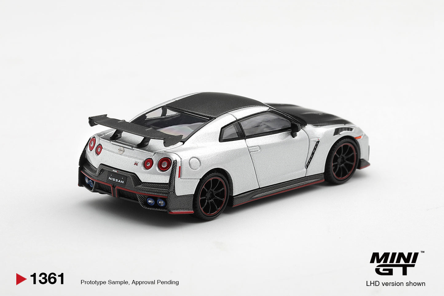 Mini GT 2024 Nissan GT-R R35 Nismo in Silver Metallic.