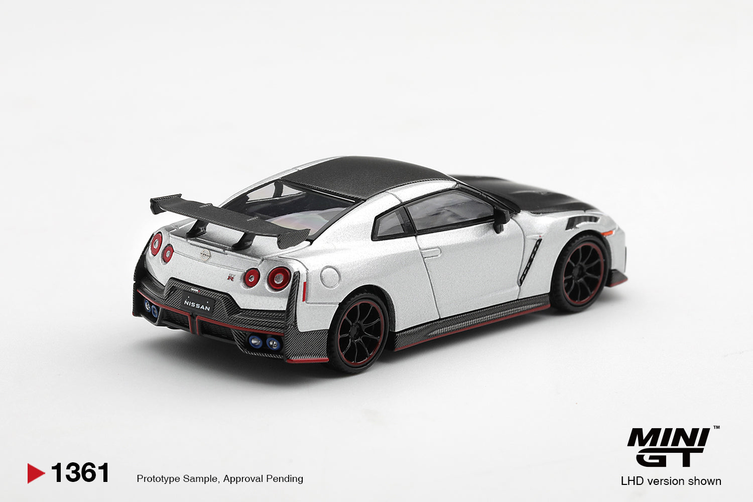 Mini GT 2024 Nissan GT-R R35 Nismo in Silver Metallic.