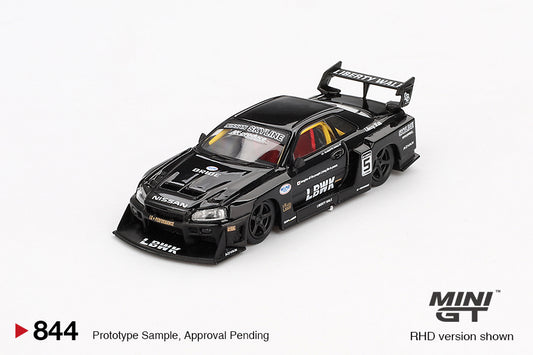 (Pre-Order) Mini GT - Nissan LB-ER34 Super Silhouette Skyline Black 2024