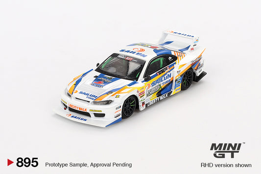 (Pre-Order) Mini GT - Nissan Silvia S15 LB-Super Silhouette #555 Formula Drift Japan 2023