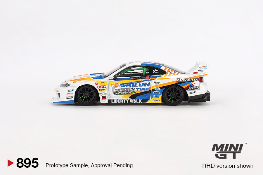 (Pre-Order) Mini GT - Nissan Silvia S15 LB-Super Silhouette #555 Formula Drift Japan 2023