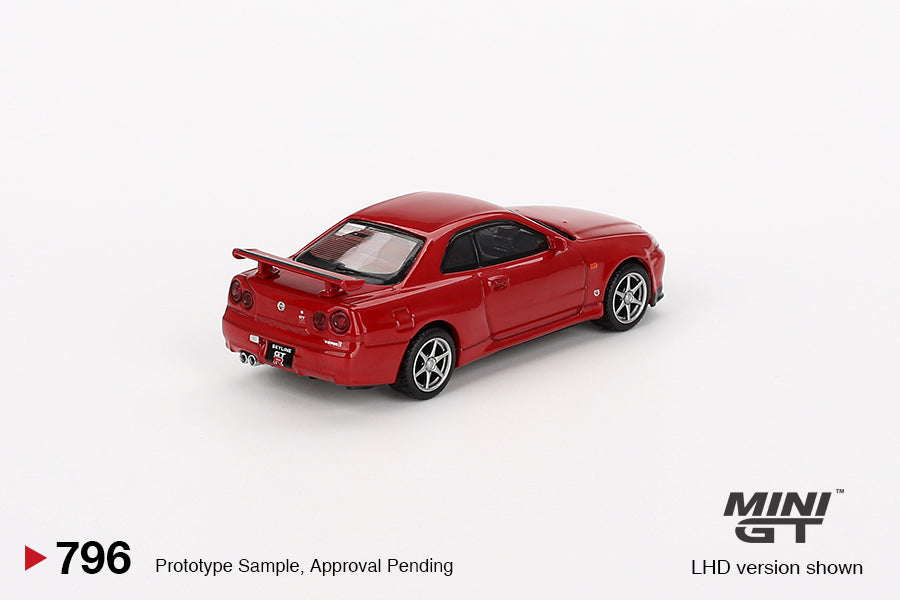 (Pre-Order) Mini GT - Nissan Syline GT-R (R34) V-SPEC Active Red 1999