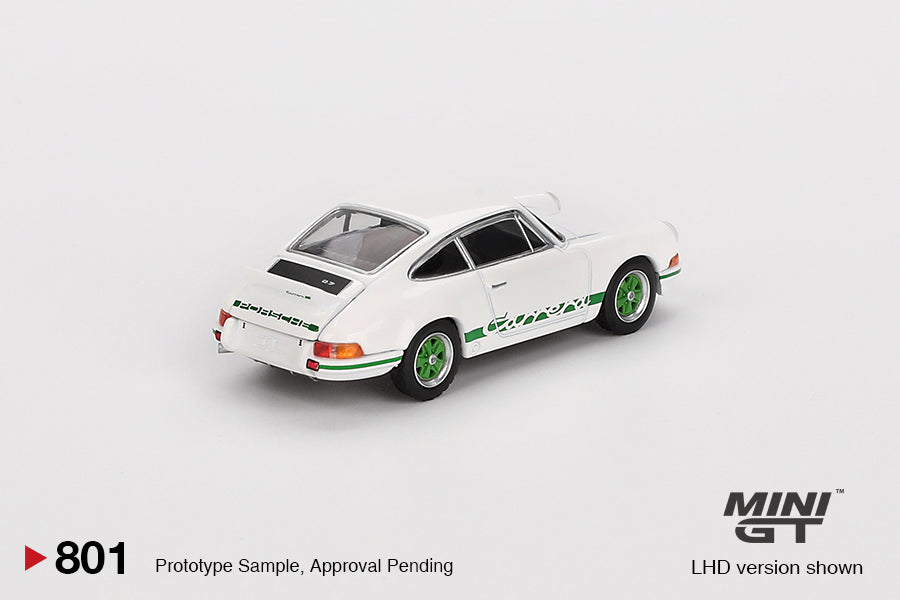 (Pre-Order) Mini GT - Porsche 911 (901) 2.7 Carrera RS Gand Prix White with Green Livery 1973