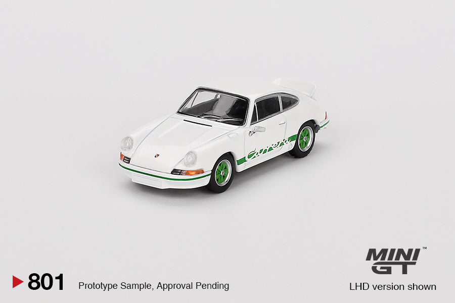 (Pre-Order) Mini GT - Porsche 911 (901) 2.7 Carrera RS Gand Prix White with Green Livery 1973