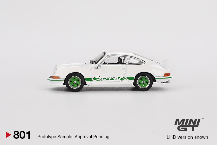 (Pre-Order) Mini GT - Porsche 911 (901) 2.7 Carrera RS Gand Prix White with Green Livery 1973