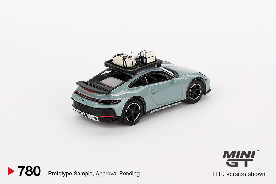 (Pre-Order) Mini GT - Porsche 911 (992) Dakar Shade Green Metallic 2024