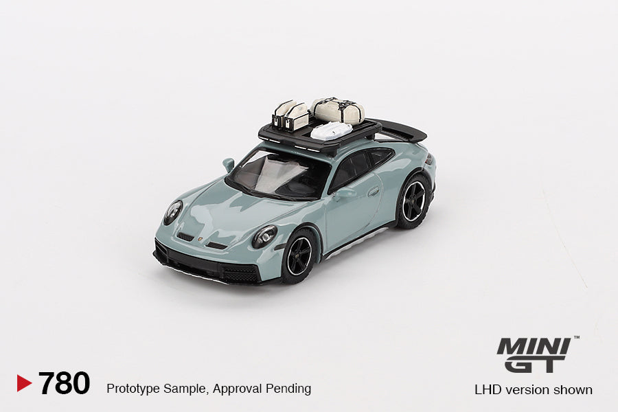 (Pre-Order) Mini GT - Porsche 911 (992) Dakar Shade Green Metallic 2024