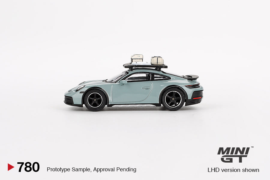 (Pre-Order) Mini GT - Porsche 911 (992) Dakar Shade Green Metallic 2024