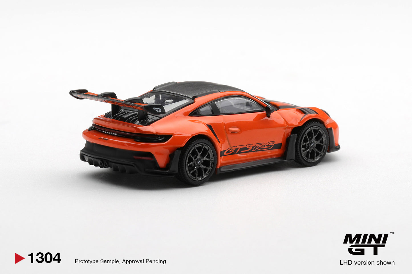 Mini GT Porsche 911 992 GT3 RS Gulf Orange Weissach Package 1:64. Back